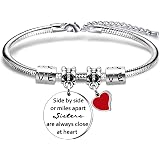 Angelra Bracciale Regalo Di Laurea Donna - Con Ciondolo Inciso 'Behind You All Your Memories', Acciaio Inox, Regolabile, Con Sacchettino In Velluto - 2