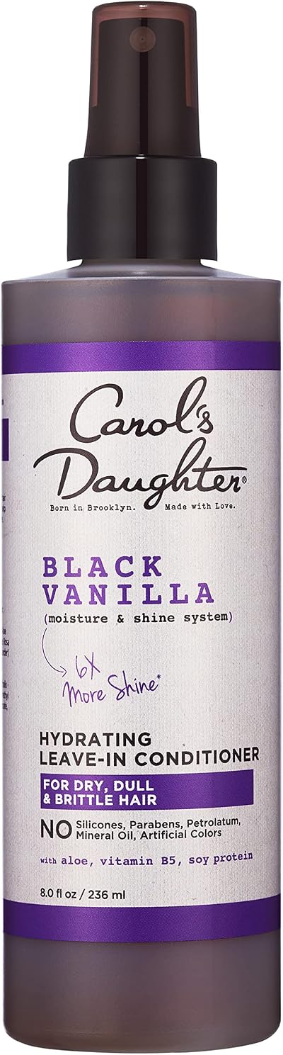 Carol's Daughter Black Vanilla Leave In Conditioner Dry Dull Hair 8oz Aloe B5