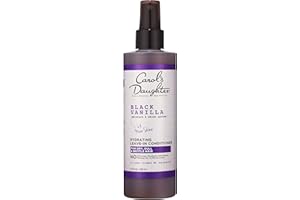 L'OREAL PARIS Carol's Daughter Black Vanilla Leave In Conditioner for Curly, Wavy or Natural Hair, Moisturizing Hair Care for Dry, Dull or Brittle Split Ends, 8 Fl Oz
