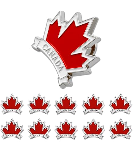 Broche Feuille D'Érable En Alliage - Grande Taille - Accessoire Décoratif Pour Manteaux Et Vêtements - Idéal Pour Fêtes Et Cérémonies