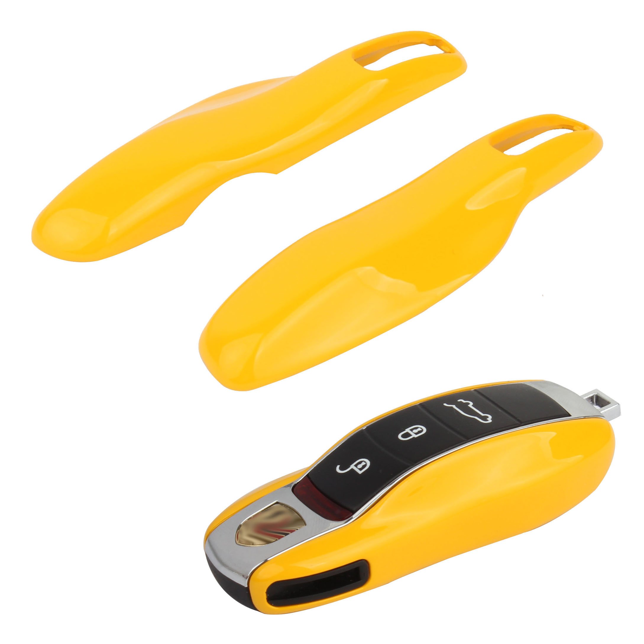 TOMALL Car Key Replacement Key Cover Yellow
