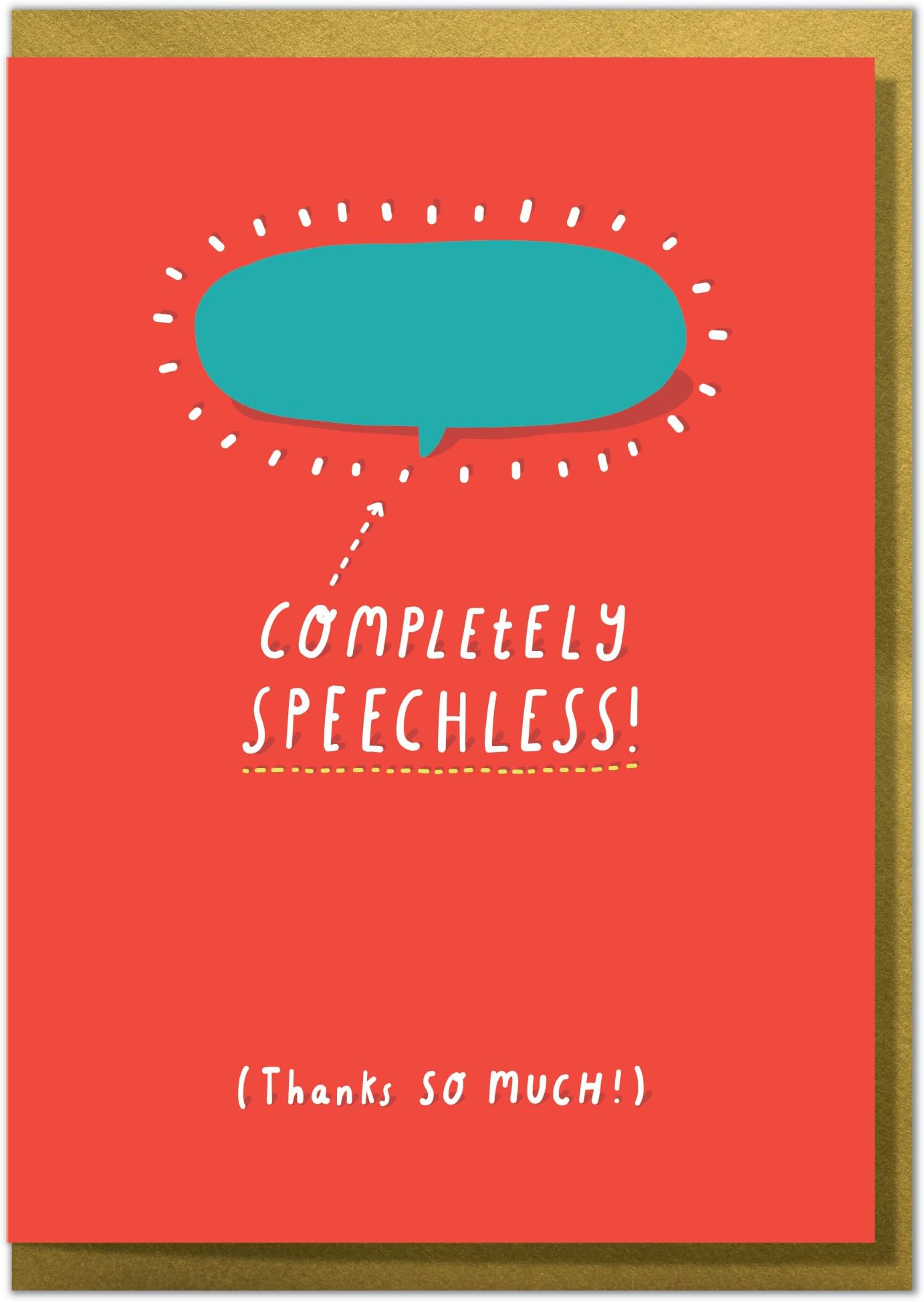 Mungo And Shoddy"Completely Speechless! Thanks So Much!" Funny Thank You Card