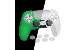 PlayVital Upgraded for ps5 Controller Silicone Cover - Anti-Slip Controller Skin Compatible with ps5 Charging Dock, 3D Studde