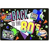 Maxqzin 80s Party Decorations Theme Party Decorations Back to The 80s Banner Hip Hop Backdrop for Themed Photo Booth Backgrou