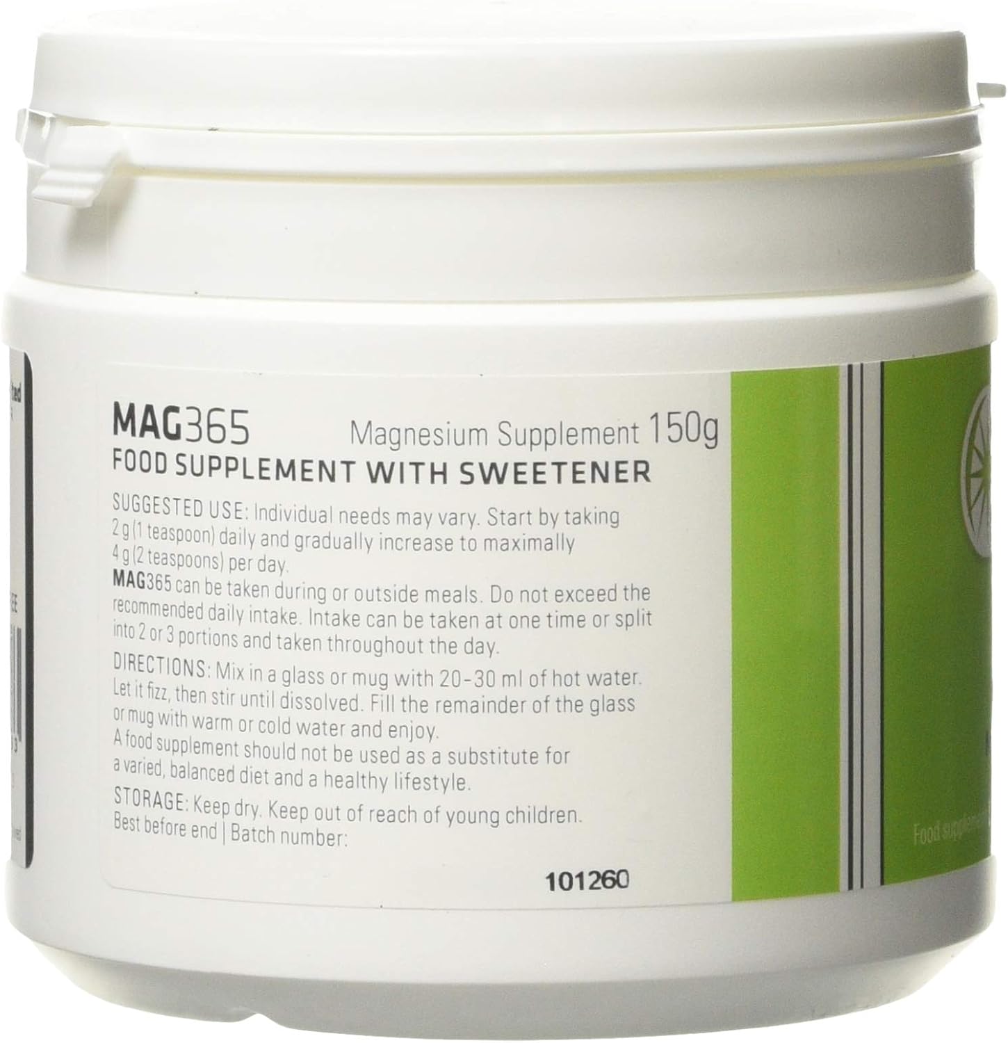 MAG365 Magnesium with Exotic Lemon Food Supplement, 150 g, 150 g (Pack of 1) - Image 3