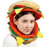 Jococs Funny Hamburger Hat Hamburger Costume Burger Hat Cheeseburger Costume Food Crazy Hats Party Supplies for Carnival