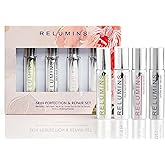 Relumins Advance White On-the-Go Rollerball Serum Set - 4-Piece Face, Eye, Lip & Skin Care Kit - Hydrating, Nourishing, Radiance-Boosting Travel Serums Self-Care Bundle - Natural Botanical Ingredients