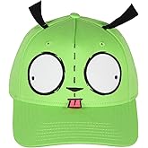 Nickelodeon Invader Zim Adult Gir Face with Ears Snapback Hat for Men and Women Green