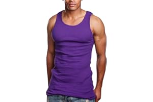 ToBeInStyle Men’s Workout A-Shirt Long Muscle Shirt Tank Top