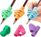 Stylo 6 Pack Pencil Grips Multicolor Assorted For Left Right Handed Kids