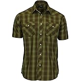 Gioberti Mens Western Cowboy Short Sleeve Shirt with Snap Buttons