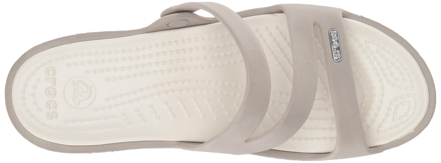 crocs womens patricia platinum oyster wedge