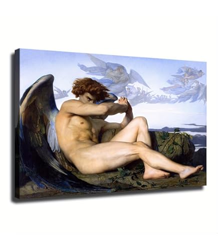 Amazon.com: Fallen Angel Canvas Painting by Alexander Cabanel