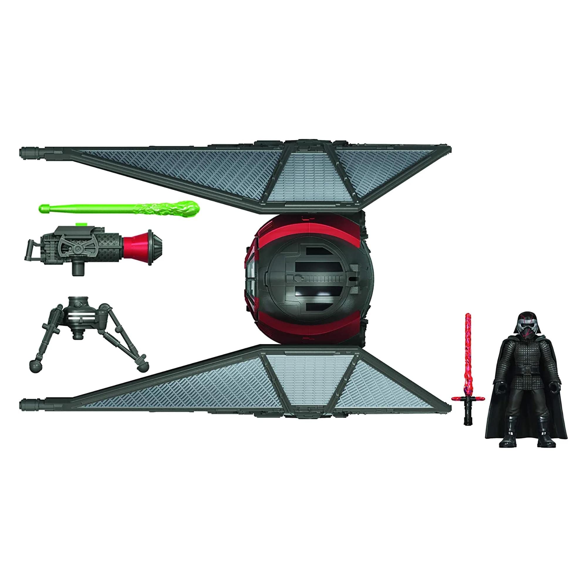Star Wars Mission Fleet Stellar Class Kylo Ren TIE Whisper 2.5-Inch-Scale Figure and Vehicle for Kids Ages 4 and Up