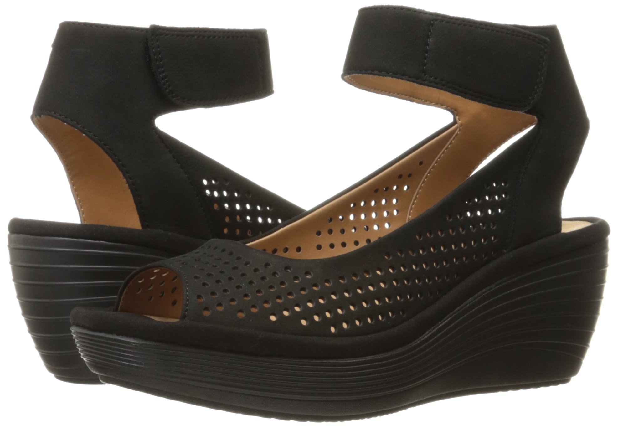 clarks reedly salene womens wedge sandals