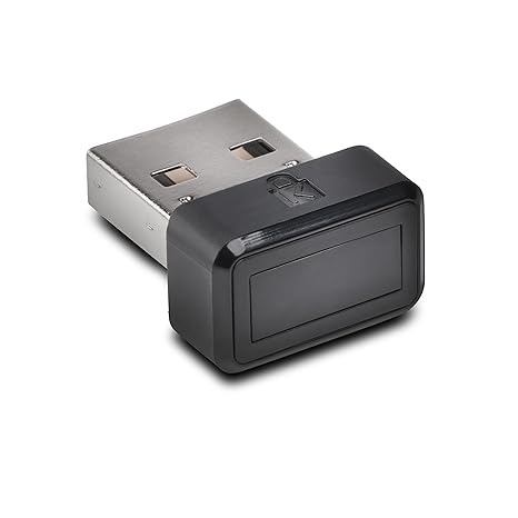 Kensington K67977WW VeriMark ultrasichere USB Fingerabdruckverschlüsselung (für Windows Anmeldung (Windows Hello) mit Zwei-Fa