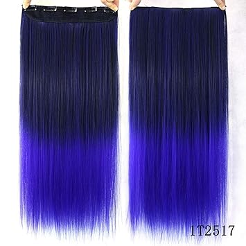 Amazon Com Carriemeow Clip Hair Curtain Hair Extension Gradient