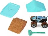 Monster Jam 4 Piece Playset with 1:64 Die-Cast Lorry Megalodon Ramp Dirt Set view 4
