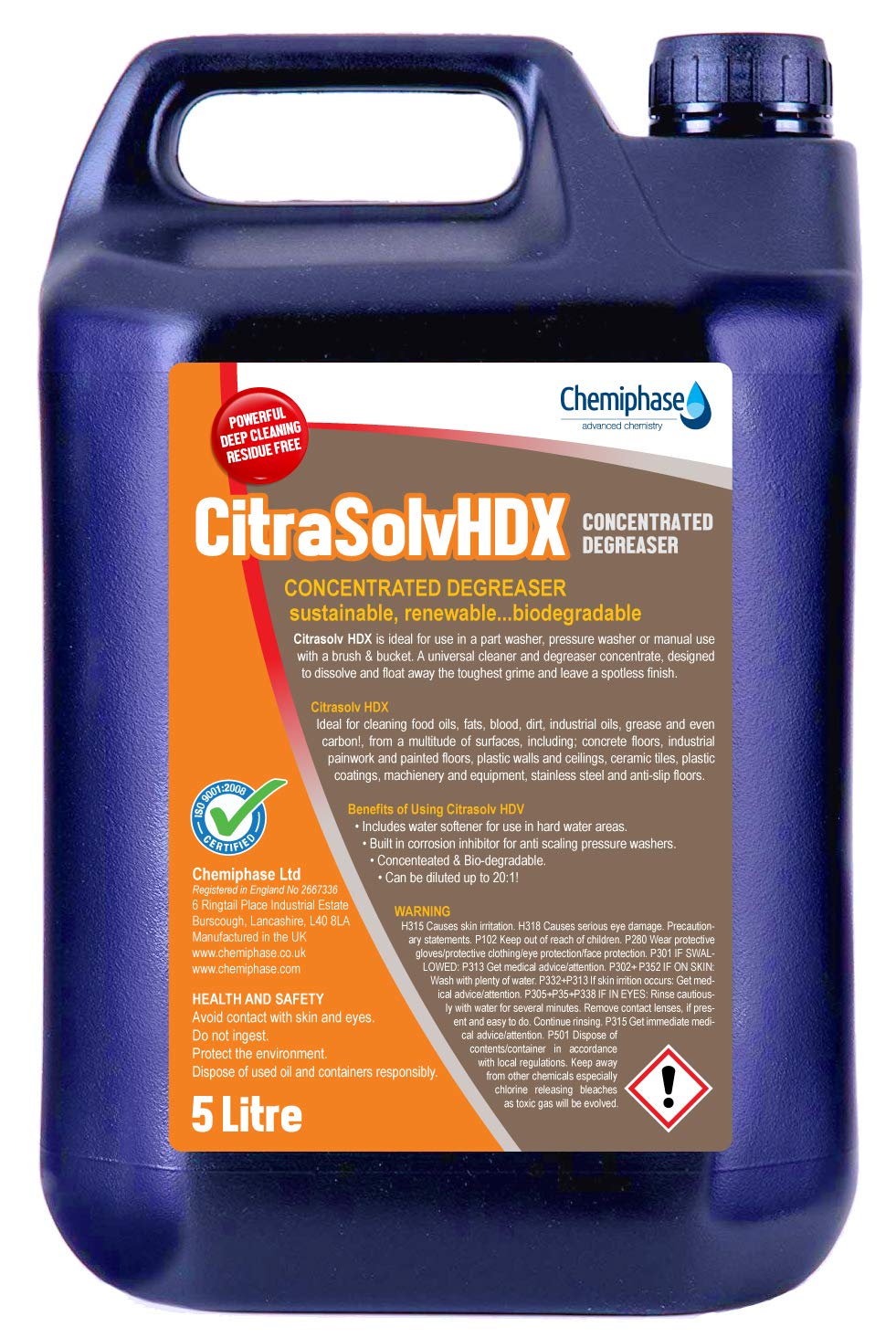 Citrasolv HDX – Desengrasante de aceite | Limpiador de aparejos ...