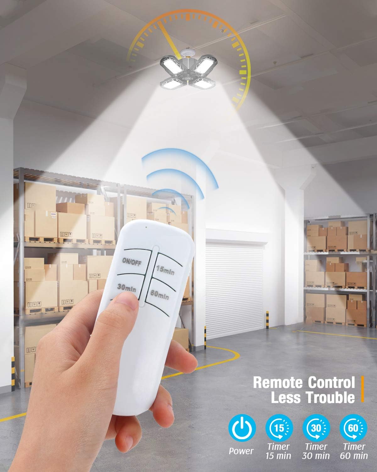 Warehouse 12000LM Garage Ceiling Lights for Basement Super