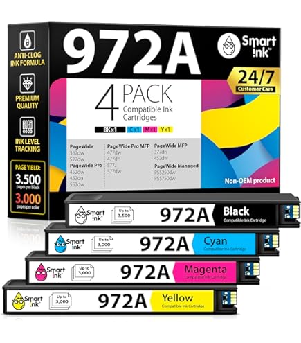 HP PageWide 981Y インクカートリッジ 4色7本セット Amazon.com: HP 981A Original PageWide Cartridge 4-Color Set