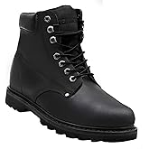 EVERBOOTS Tank S Steel Toe Work Boots for Men, EverFit Comfort Technology, Anti Slip Grip & Ultra Shock Absorption, Heavy Duty Leather Boot, Safety Industrial Workwear Construction