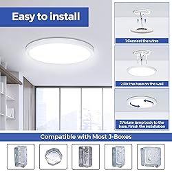 DEALGADGETS Flush Mount Ceiling Light