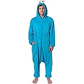 Sesame Street Character Union Suit Kigurumi Hooded One Piece Footless Fleece Pajama