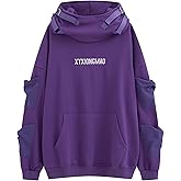 XYXIONGMAO Streetwear Techwear Hoodie Tactical Mens Black Urban Hip Hop Japanese Sweatshirt