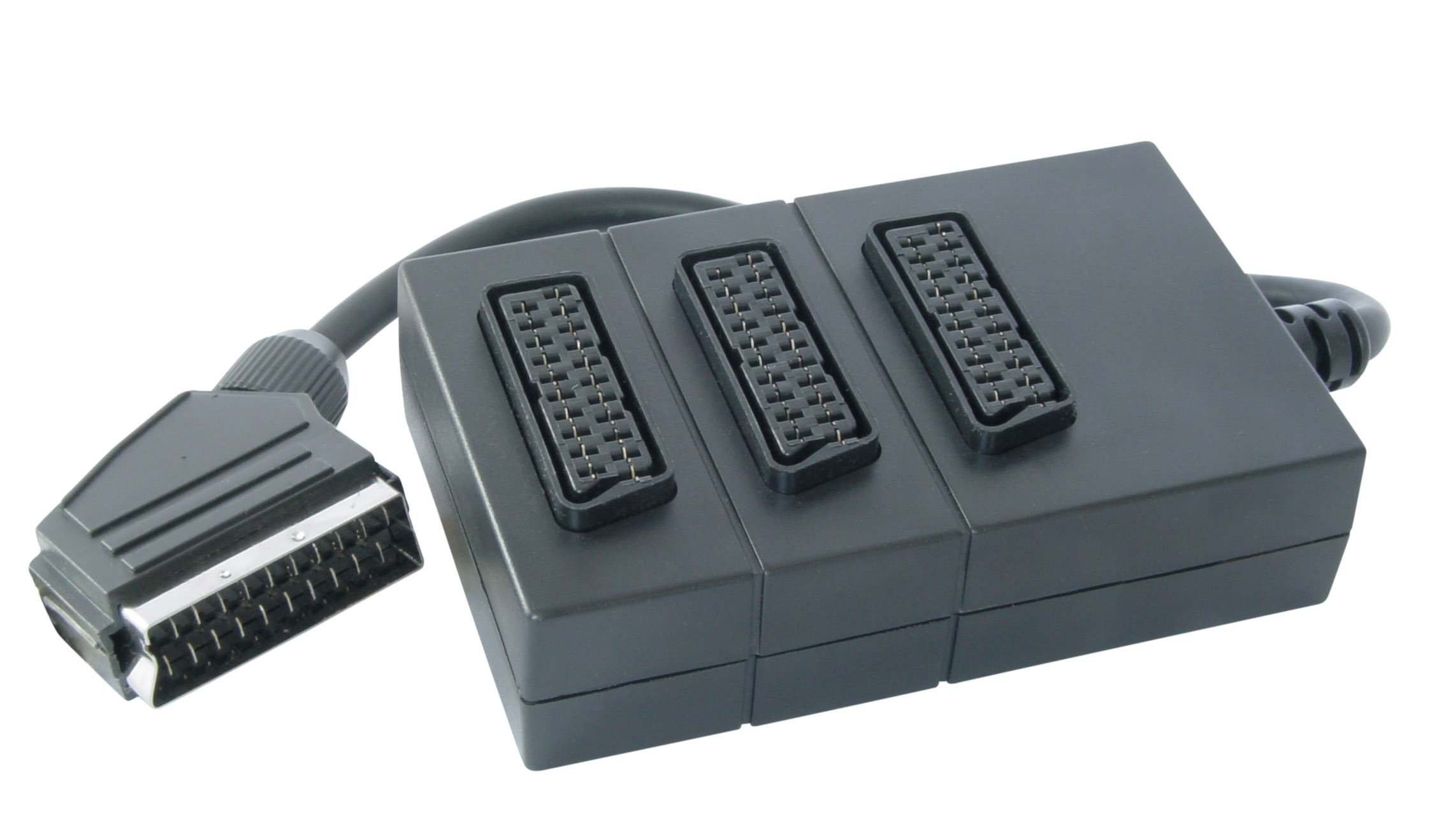 Vivanco SCART Splitter 3-Way/SCART Male to 3x SCART Female 0.2 m