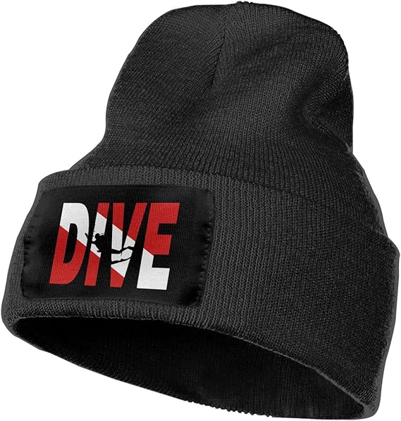 Vintage Distressed Dive Flag Scuba Diving Warm Slouchy