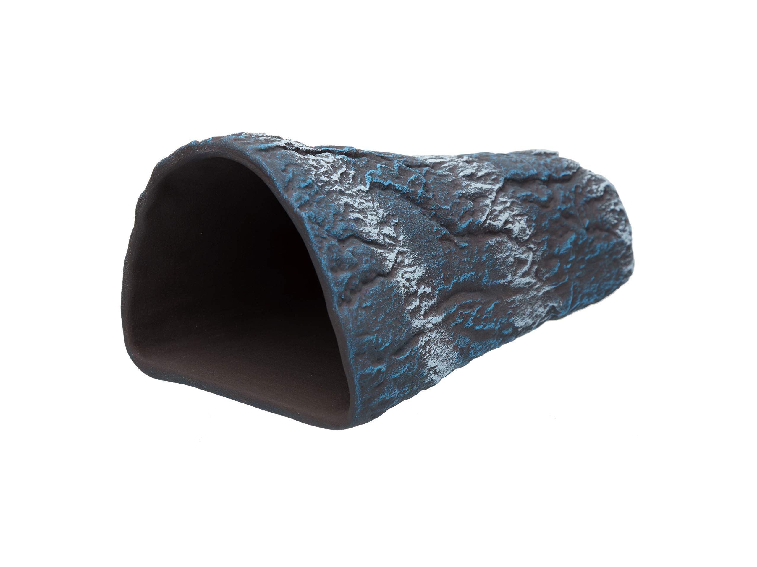 Plecoceramics Pleco Cave Cone Breeding Ceramic Decorations Fish Tank Aquarium (Blue)