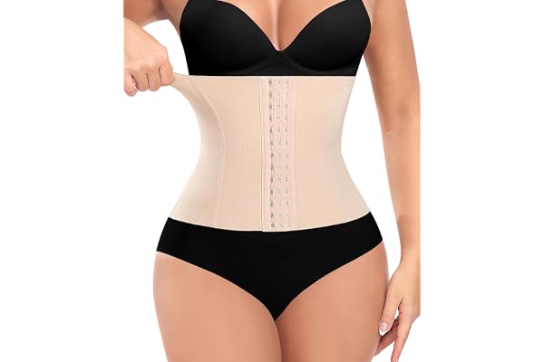 Werena Waist Trainer for Women Corset Shapewear Tummy Control Body Shaper Waist Cincher Trimmer Belt Slimming Workout Girdle