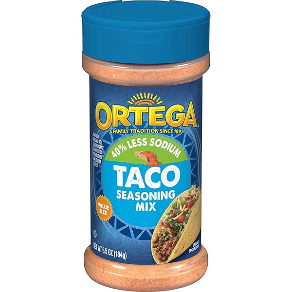 ORTEGA SEASONING MIX, 40% LESS SODIUM TACO, 6.5...