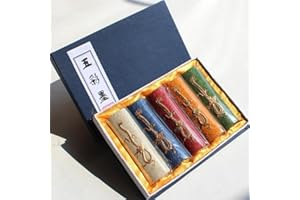 Hmayart Quality Color Ink Stick Block Set for Sumi-e Painting Gongbi Drawing Ink Painting and Brush Shodo Calligraphy (MT009 Color Set)