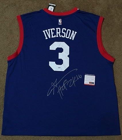 allen iverson framed jersey