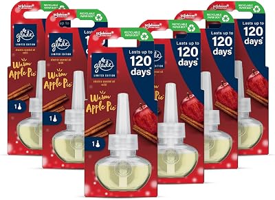 Glade Warm Apple Pie Plug In Refills 6 x 20ml Electric Scented Oils