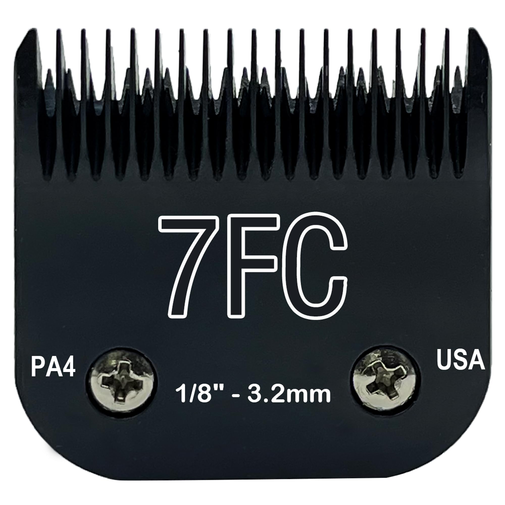 Detachable Steel Pet Dog Clipper Blades,Size-7FC,Compatible with Andis Cut Length 1/8"(3.2mm),Compatible with Oster A5, Fit for Wahl KM Series Clippers, Made of Stainless Steel Blade