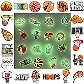 Hilikol 18 Pcs Glow In The Dark Animals Dinosaur Unicorn Shoe Charms, Cute Cats Dog Basketball Shoe Charm for Adults Kawaii Cartoon Accessories Pins