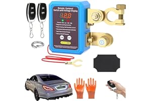 Remote Control of Car Devices for Anti-Theft Safety, Remote Battery Disconnect Switch with Digital Display,12V, 240ASmart Vol