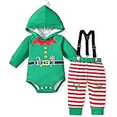 Unutiylo 0-24 Months Infant Baby Boys Christmas Outfit My First Christmas Clothes