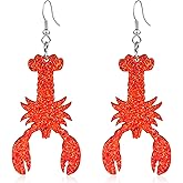 CWVHQ Fashion Ocean Animals Dangle Earrings For Women Cute Cartoon lobster Drop Earrings For Women Jewelry Gifts