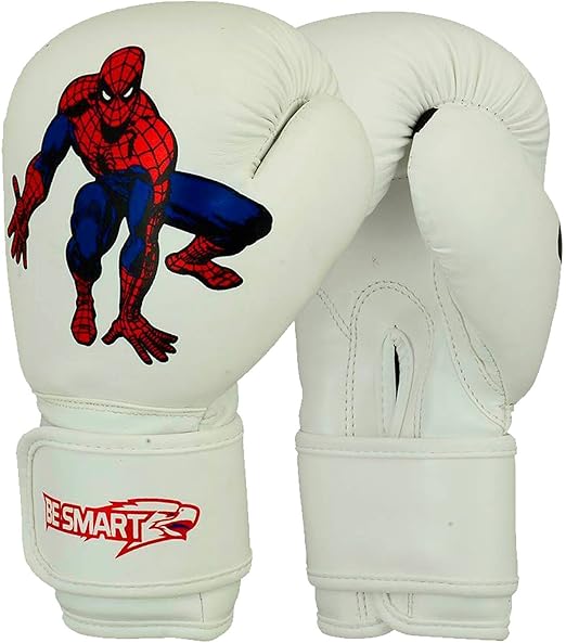 BeSmart Spiderman Kids Boxing Gloves Junior Mitts 4oz, 6oz Punch Bag
