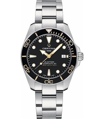 Amazon.com: Certina, Mens, DS ACTION Diver 43mm, Stainless Steel