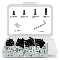 80 pcs M6 T Nut Screws Kit for 1010 1020 Aluminum