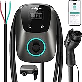 [ETL/Energy Star Certified]NexCyber Level 2 Electric Vehicle (EV) Charger, 48 amp/11.5kW EVSE w/ J1772 Connector, 240v Electric Car Charger, Hardwire Version & APP Start/Plug and Play for Home Level 2
