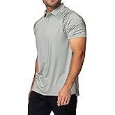 Allwood Drives Men's Performance Golf Polo Moisture-Wicking Lightweight 4-Way Stretch Raglan Sleeves