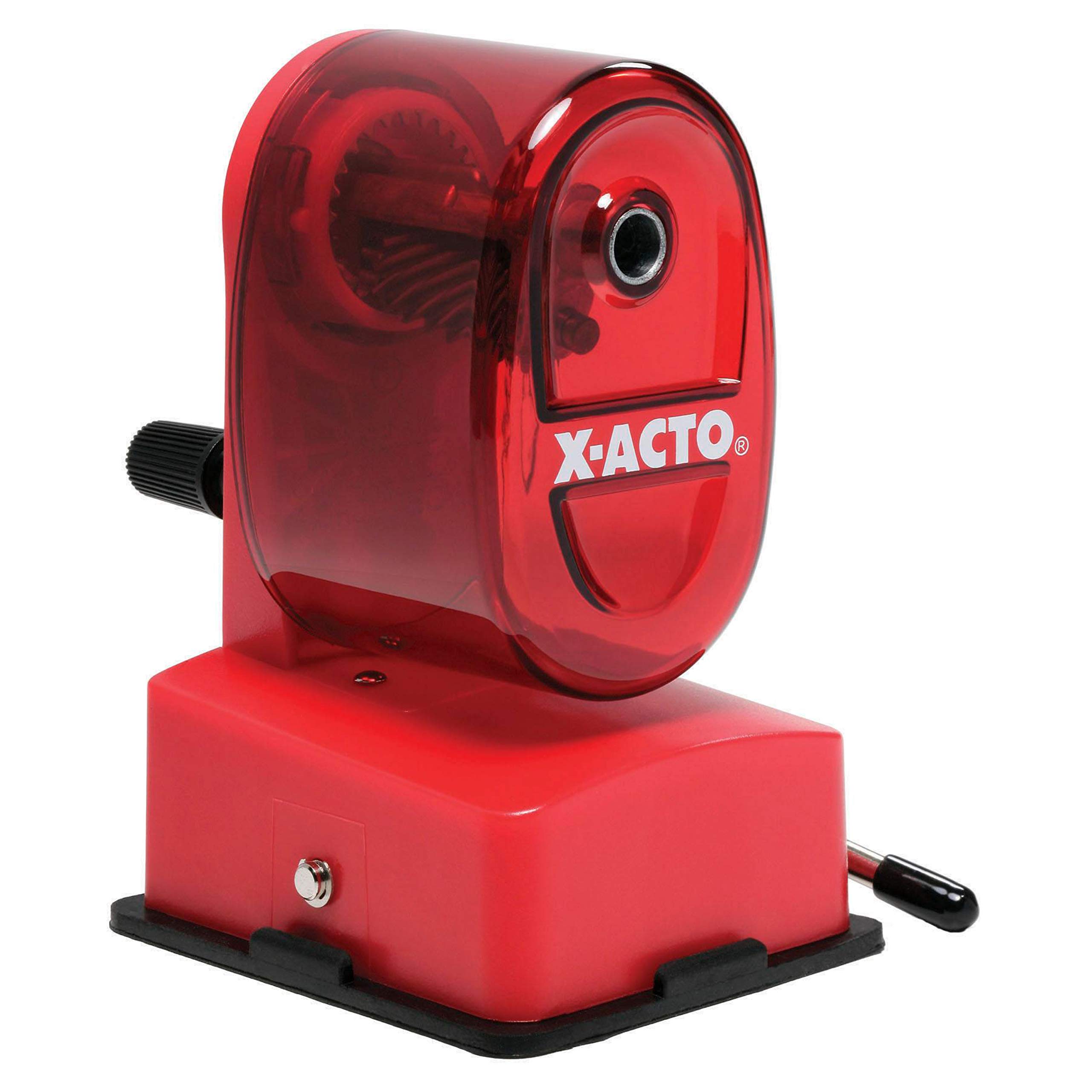 X-ACTO Bulldog Manual Pencil Sharpener w/Vacuum Mount, Colors May Vary, 1 Count