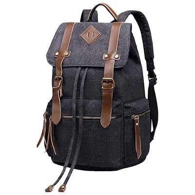 beautywill vintage canvas backpack rucksack for school travel hiking BeautyWill Vintage Canvas Backpack Rucksack Unisex Jamaica