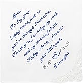 Wedding Handkerchief - Something Blue for Bride on Wedding Day - Bridal Weddings Hankie